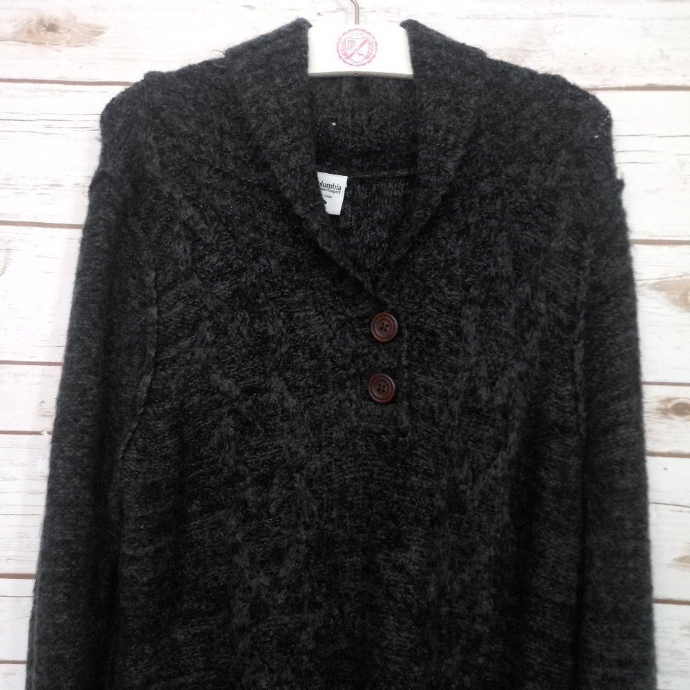 Cozy Black Sweater with Button Detail